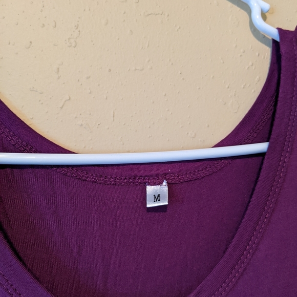 LONG SLEEVE CASUAL T SHIRT DRESS WITH POCKETS - Picture 3 of 3